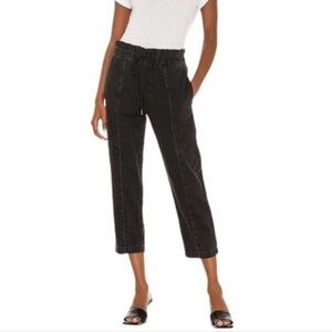 Pistola Cam Paperbag‎ Pants in Salem Black